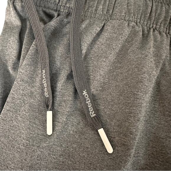 Reebok Athletic Shorts XL Gym Basketball Sportswear Pockets Charcoal Drawstring - Picture 8 of 14